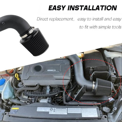 Solidspare Cold Air Intake & Heat Shield Kit w/Filter For 2015-2020 VW Golf GTi R 1.8T 2.0T