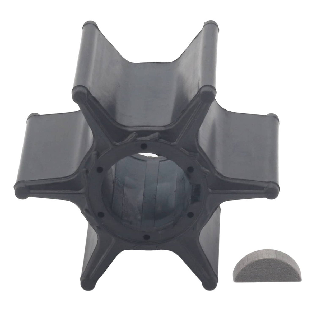 Solid Spare Outboard Water Pump Impeller & Key For Yamaha 67F-44352 67F-44352-00 F75 F80 F90