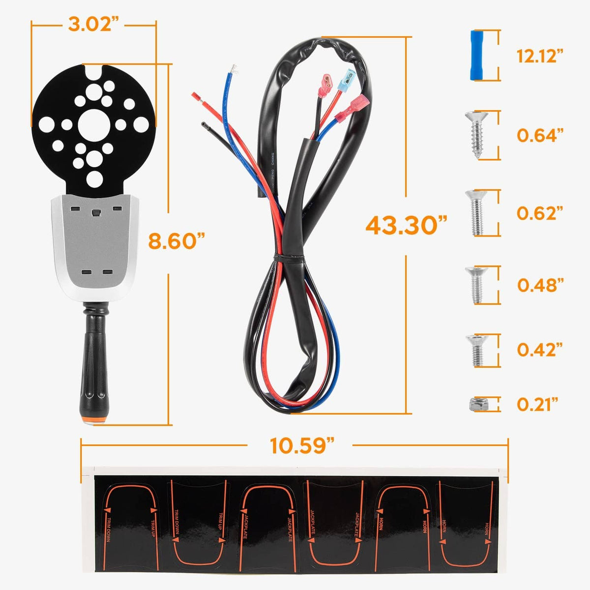 Solidspare PT1000-1P Pro Bezel Control Switch Blinker Trim/Jack Plate For Seastar Hydraulic
