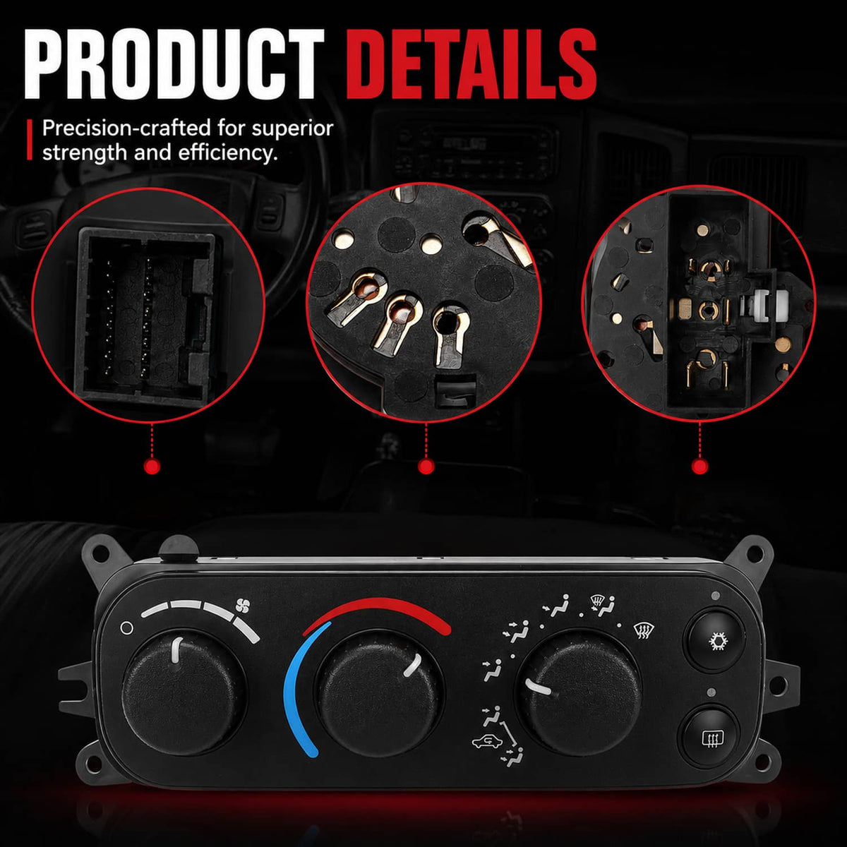 Solidspare New A/C Heater Climate Control Module For 02-05 Dodge Ram 1500 2500 3500 599-212