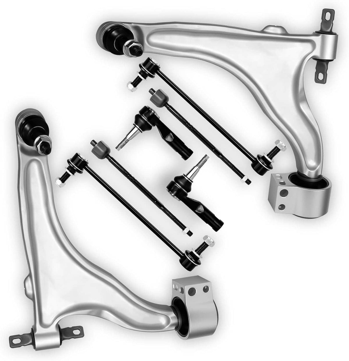 Solidspare 8x Control Arm Ball Joint Tie Rod Sway Bar Link L&R for 2010-2016 Cadillac SRX