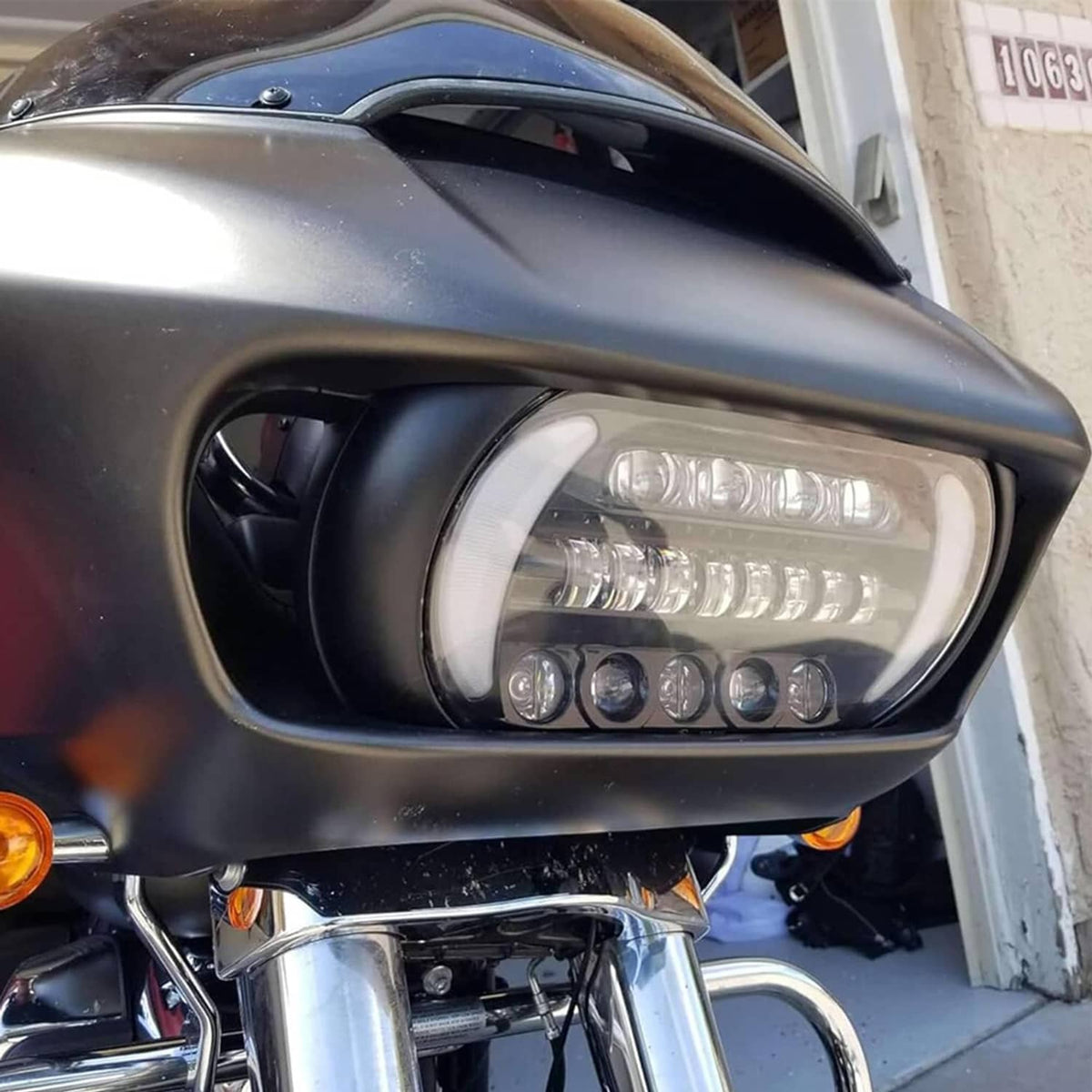 Solidspare Plug&Play For Harley Road Glide 2015-2024 LED Headlight DRL with High/Low Beam