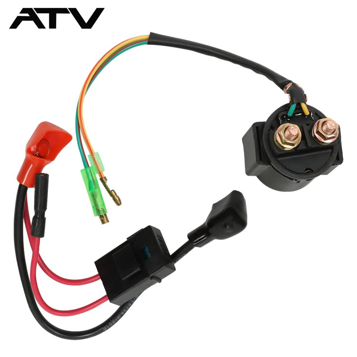 Solidspare Generic For Honda TRX400EX Starter Relay Solenoid& Positive Side Battery Cable