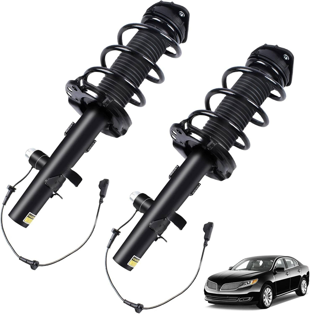 Solidspare Pair Front Shock Struts Assys w/Electronic For 2015-2019 Lincoln MKC EJ7Z18124K