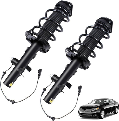 Solidspare Pair Front Shock Struts Assys w/Electronic For 2015-2019 Lincoln MKC EJ7Z18124K