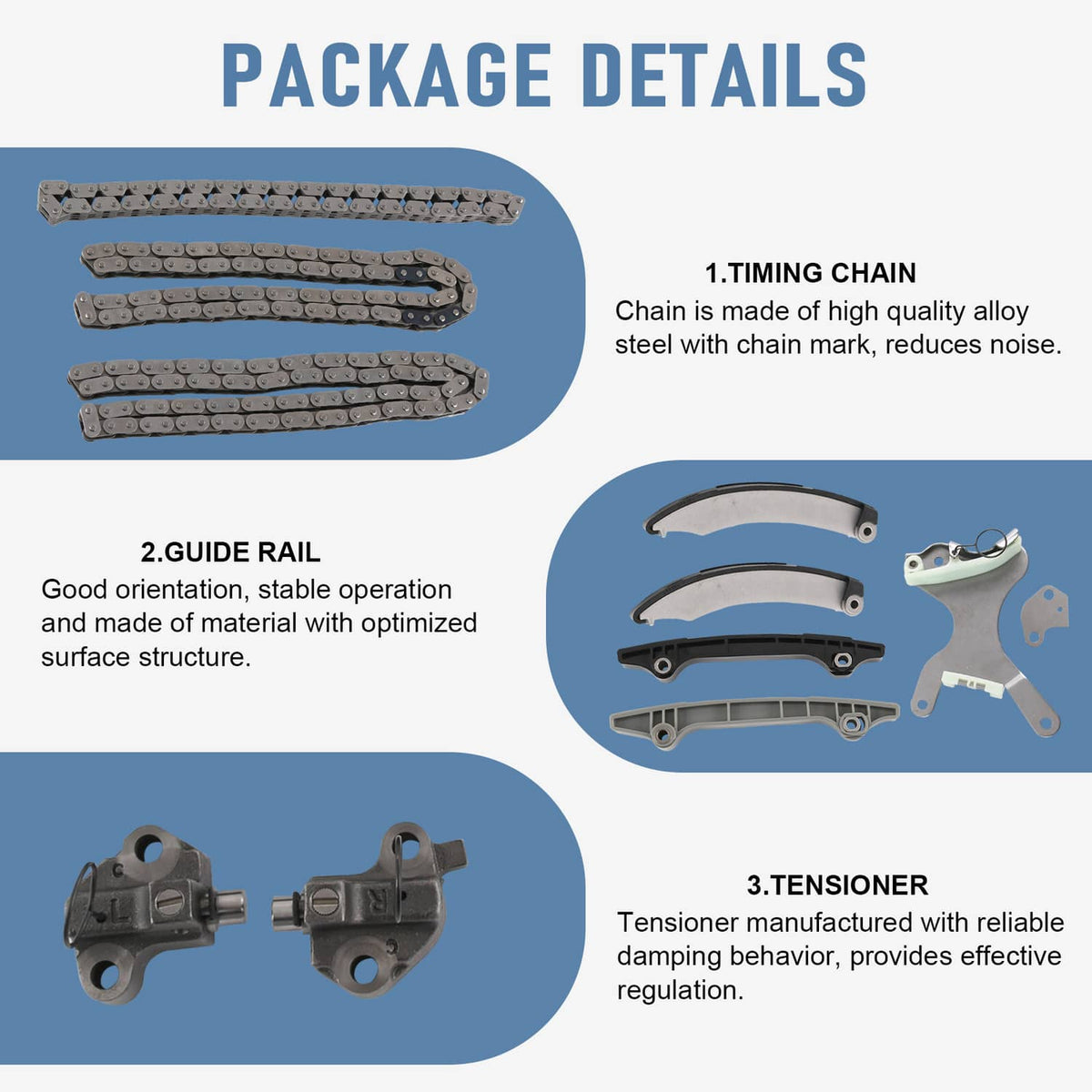 Solidspare Timing Chain Kit  For 2002-2011 Jeep Liberty Dodge Ram Durango Dakota 3.7L SOHC