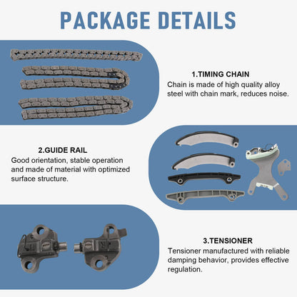 Solidspare Timing Chain Kit  For 2002-2011 Jeep Liberty Dodge Ram Durango Dakota 3.7L SOHC