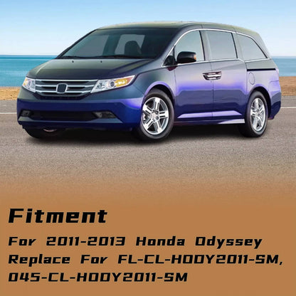 Solid Spare Fits 2011-2013 Honda Odyssey Smoke Bumper Lamps Driving Fog Lights+Switch Pair
