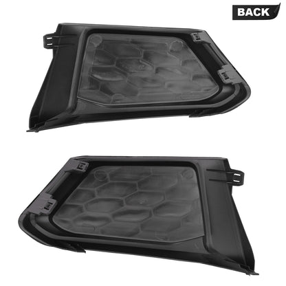 A Pair Front Bumper Lamp Bezel Fog Light Cover Fit For 2019-2021 Nissan Altima