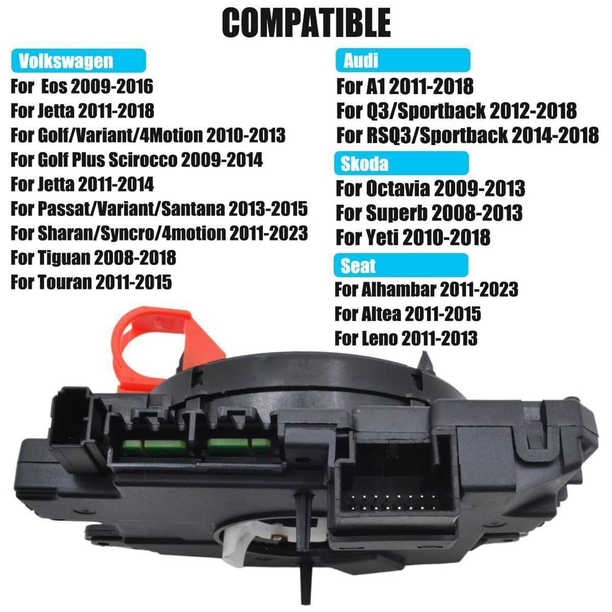 Solidspare Car Original Clock Spring For VW Golf Touran Audi A1 Q3 Sokda Seat 5K0953569AL