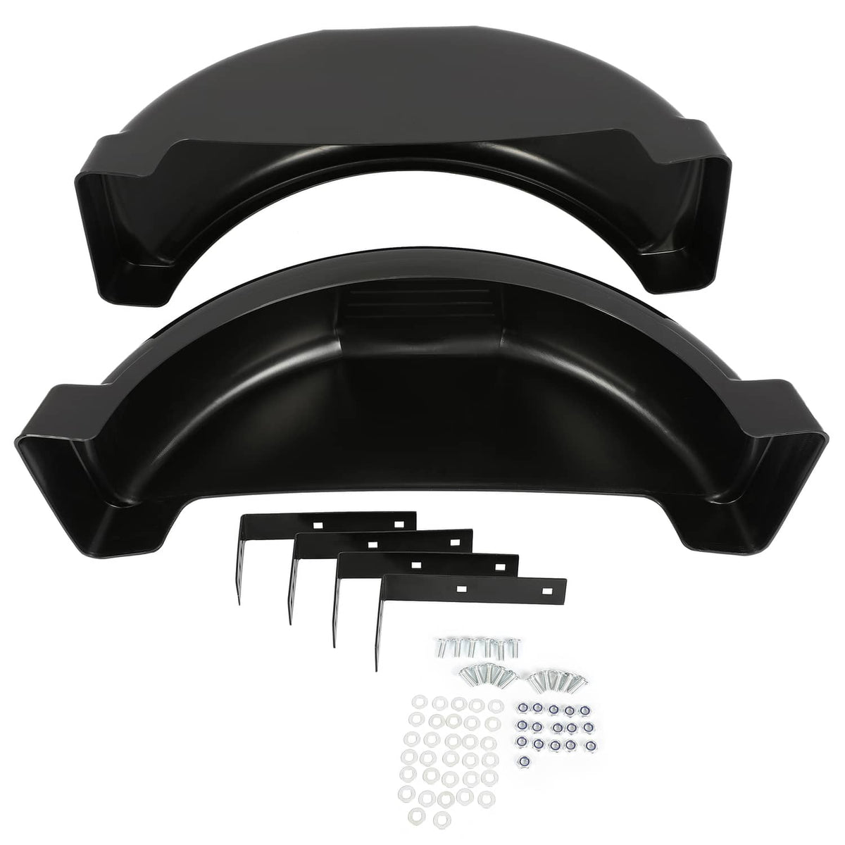 Solidspare LH & RH Trailer Fenders W/ 13" Diameter Wheels For Single-axle Trailers