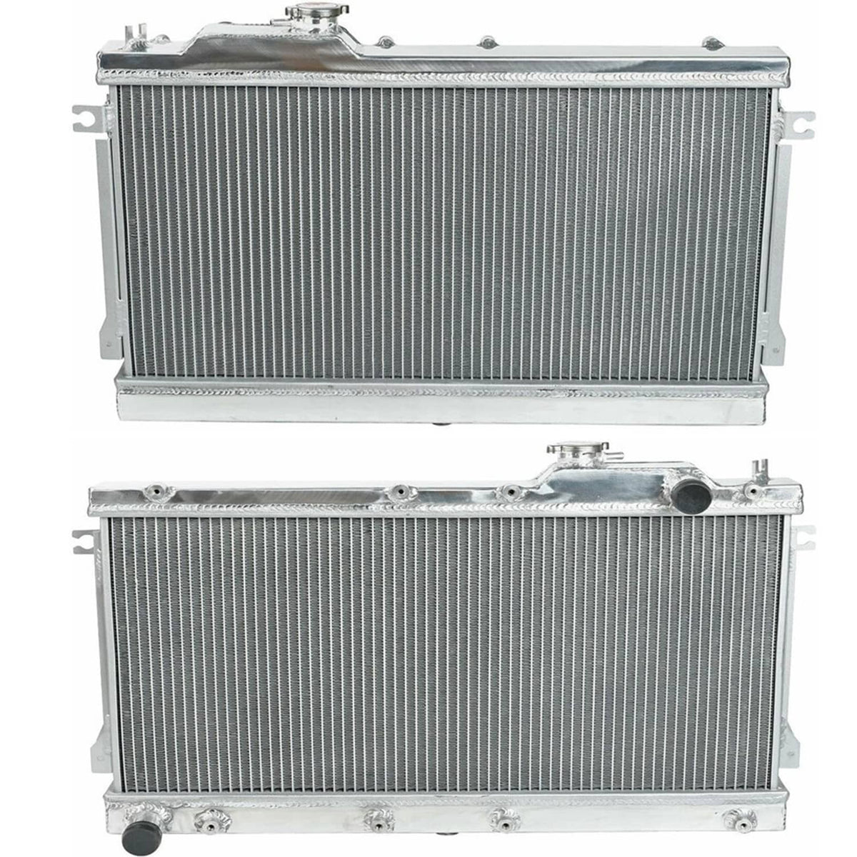 Solidspare 2 Row Aluminum 40mm Core Racing Radiator Bolt On For 1990-97 Mazda Miata MX5 MT