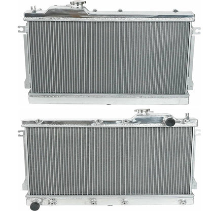 Solidspare 2 Row Aluminum 40mm Core Racing Radiator Bolt On For 1990-97 Mazda Miata MX5 MT