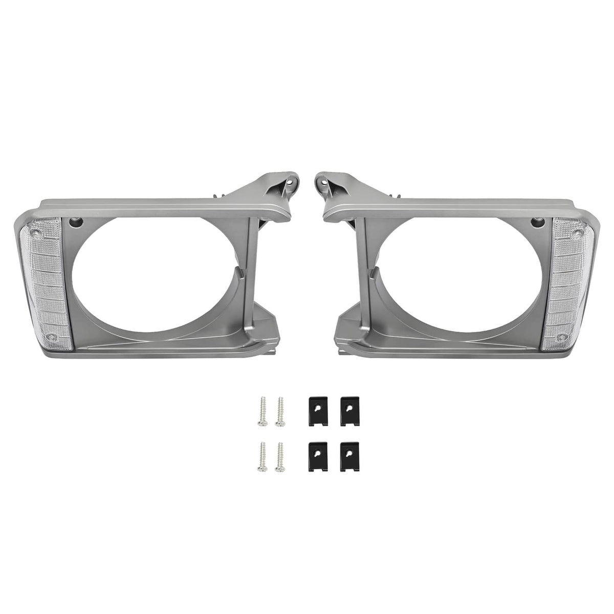 Solid Spare Gray Headlight Bezel Headlight Door Set For Toyota Pickup RWD 79-81 # 8161089105