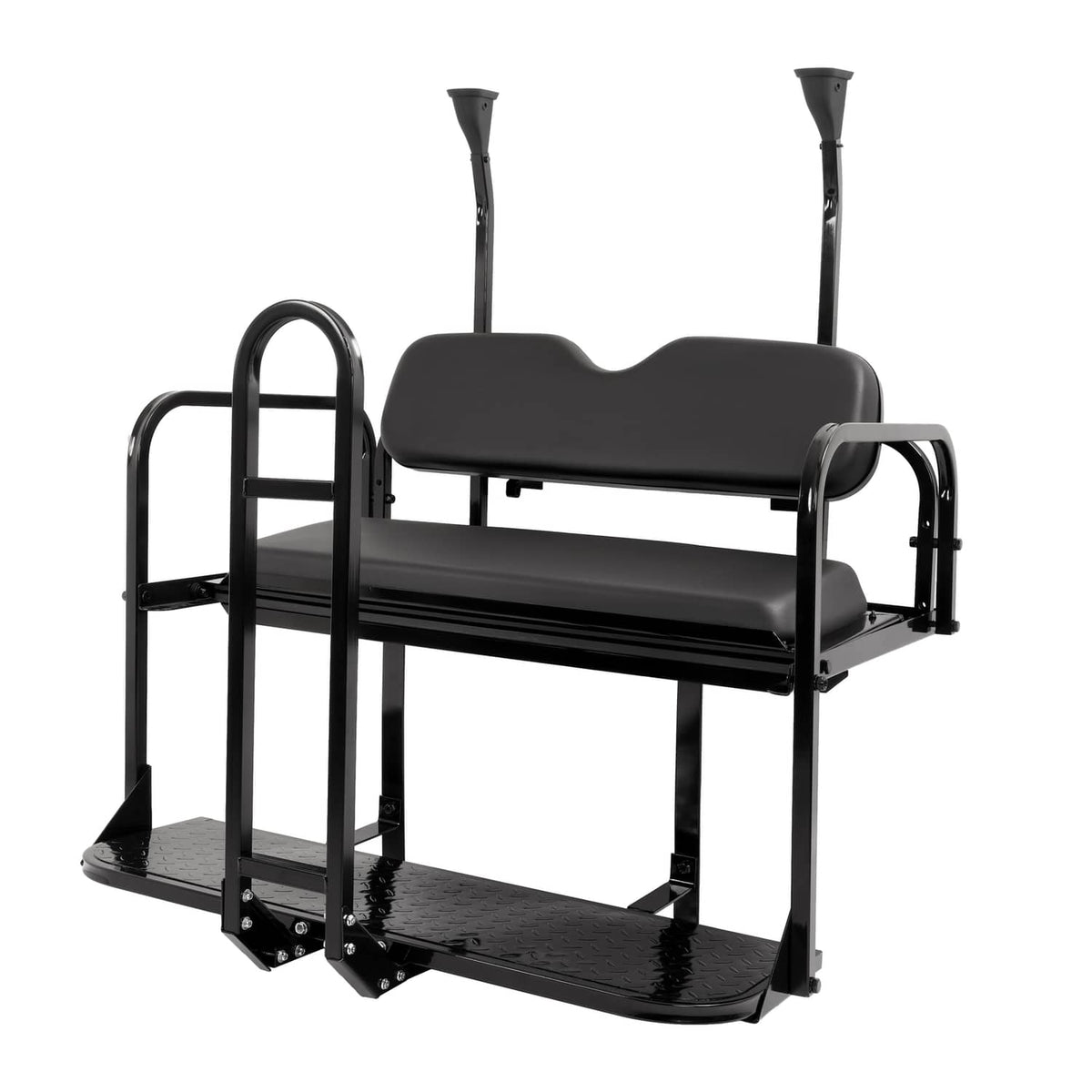 Solidspare Rear Flip Seat Back Seat Kit For Club Car PRECEDENT/TEMPO Golf Cart w/ Grab Bar