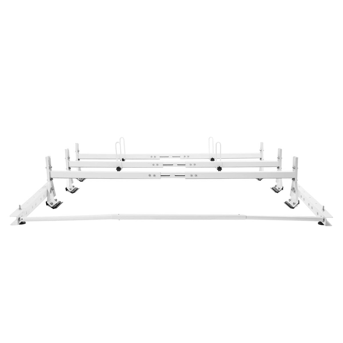Solid Spare 750 lbs Roof Ladder Rack W/Cargo Roller For Chevy Express Savana 2500/3500 96-23