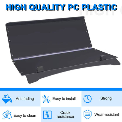Solidspare Tinted Windshield Fold Down Flip Windscreen For ICON i20 i40 i60 i20L i40L i60L