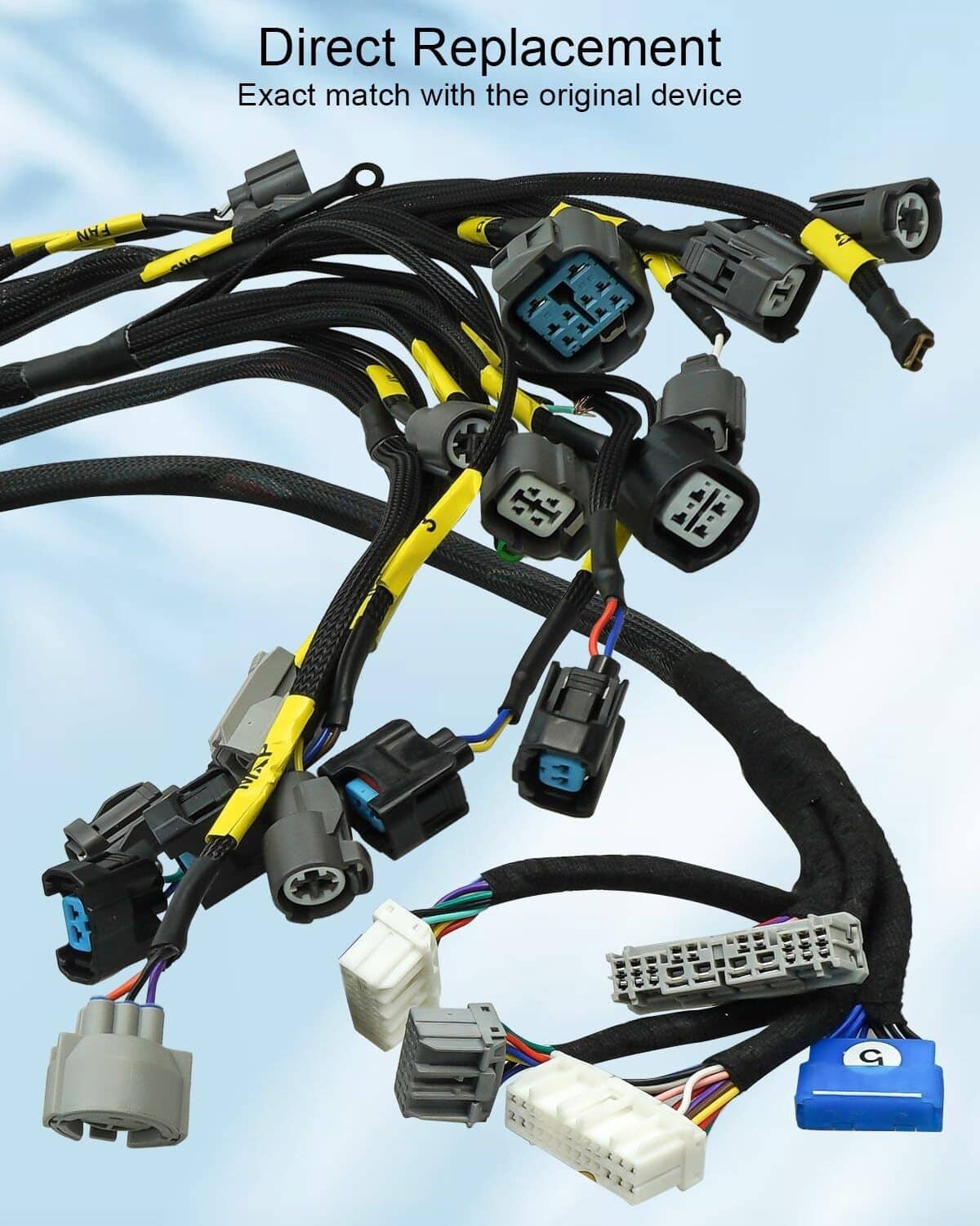 Solidspare Tucked Engine Wire Harness For 1992-2000 Honda Civic Integra OBD2 D/B-series