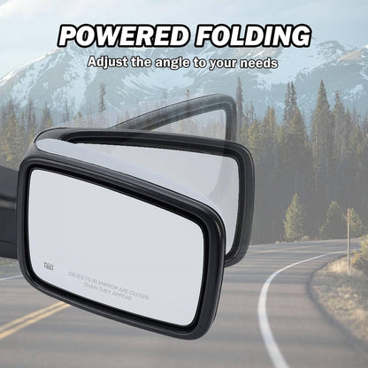 Solidspare Chrome Power Folding Heated Right Mirror+LED Signal For 2013-2019 Dodge Ram 1500