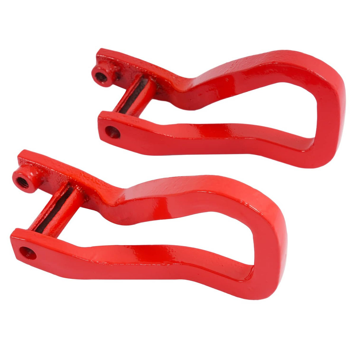Solid Spare For GMC Sierra 1500 2019-2026 Heavy Duty Front Car Tow Hooks w/ Bolts Red