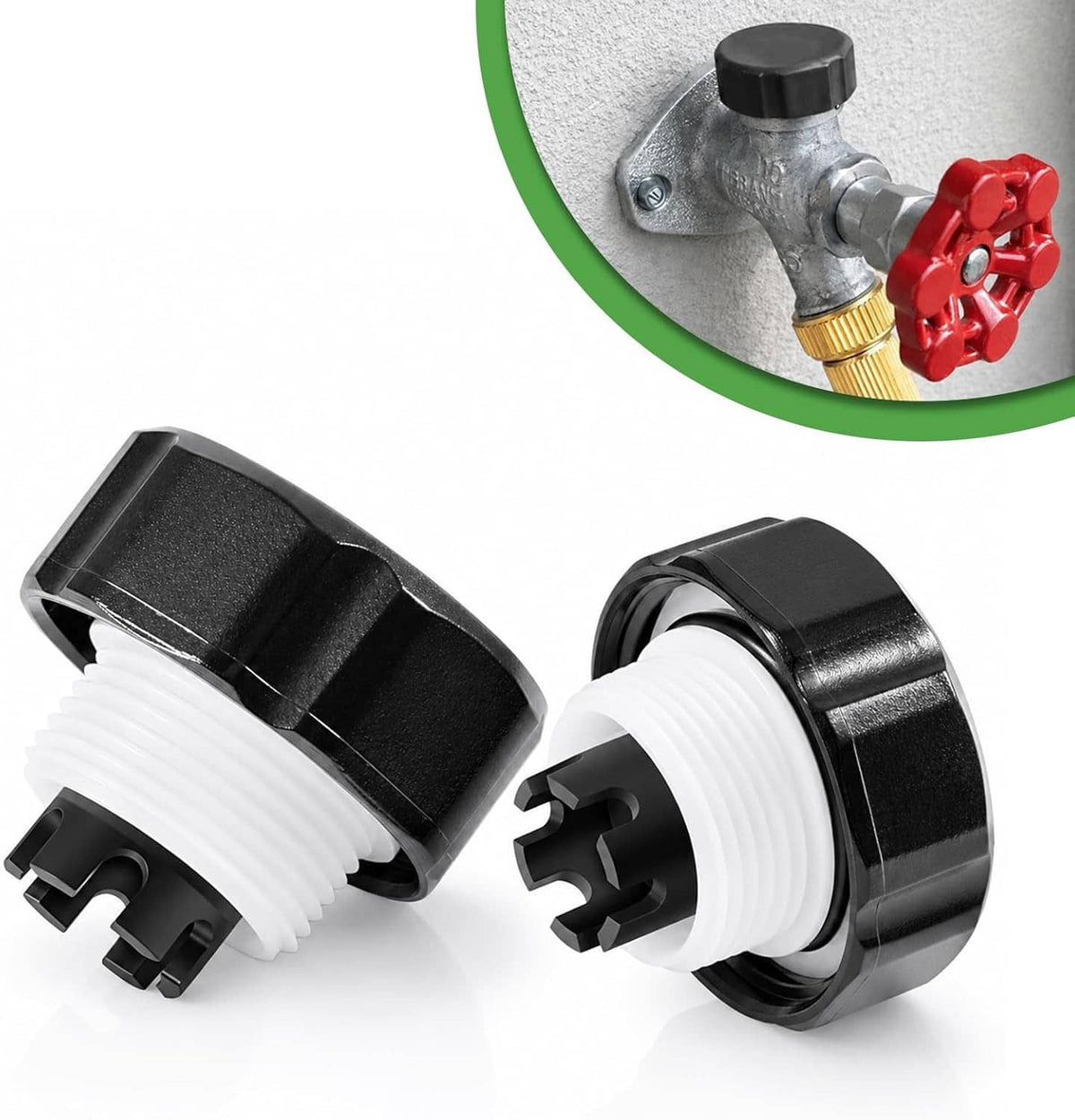 Solidspare VACVBKX1B Vacuum Breaker Kit, for Anti-Siphon Frost-Free Sillcock Valves, 2 Pack