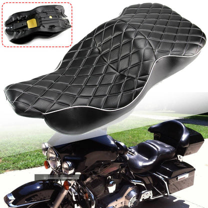 Solidspare For 97-07 Harley Electra Glide Standard  Seat Rider Driver Passenger 2Up Diamond