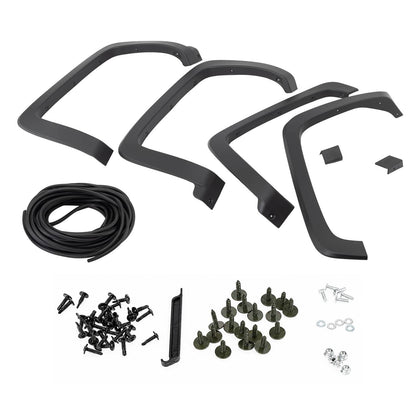 Solidspare 4x Fender Flares for Chevrolet Silverado 1500 2500HD 3500HD Front & Rear Side