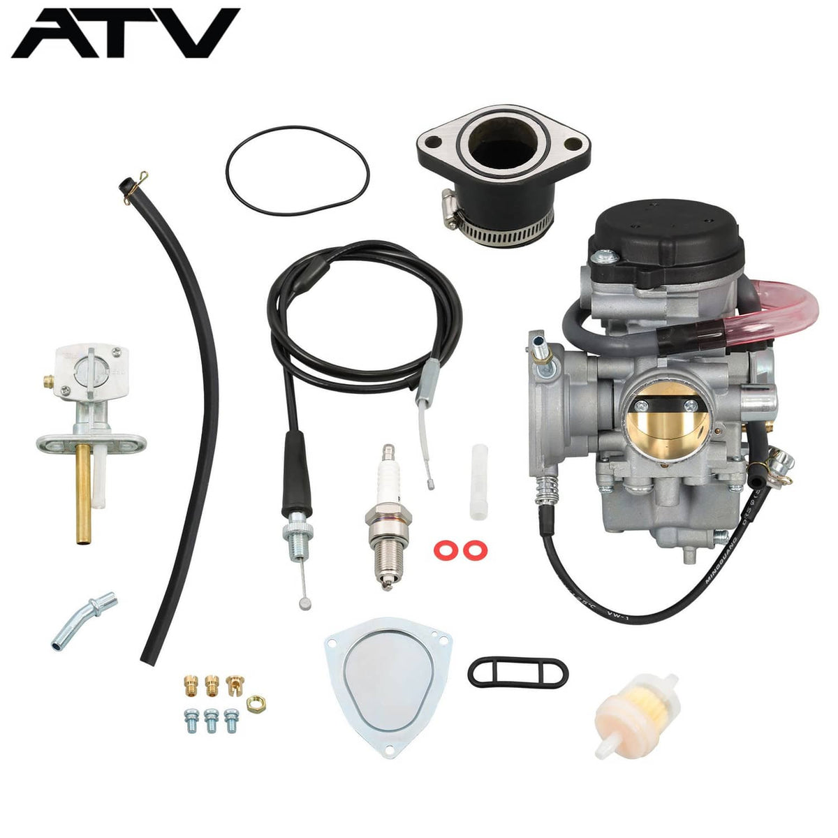 Solidspare Carburetor Kit For YAMAHA Big Bear Wolverine Kodiak Grizzly 250 350 400 US