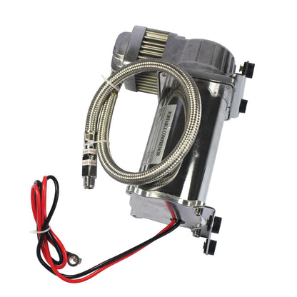Solidspare Medium Duty Onboard Air System 150 PSI Compressor 12V+2.5 Gallon Train/Air Horn
