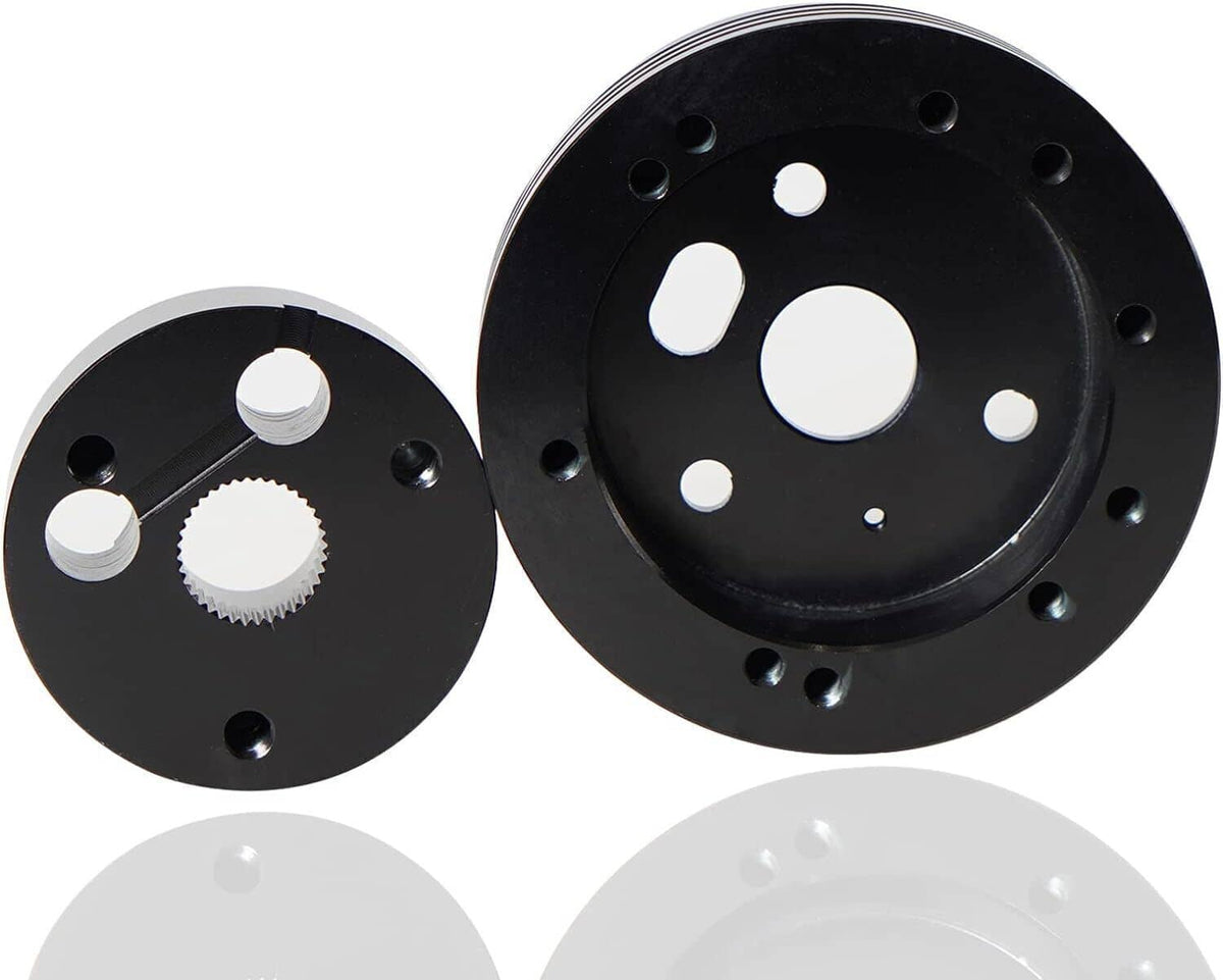 Solidspare 5 & 6 Hole Steering Wheel Polished Hub Adapter For Chevy Flaming River Ididit GM