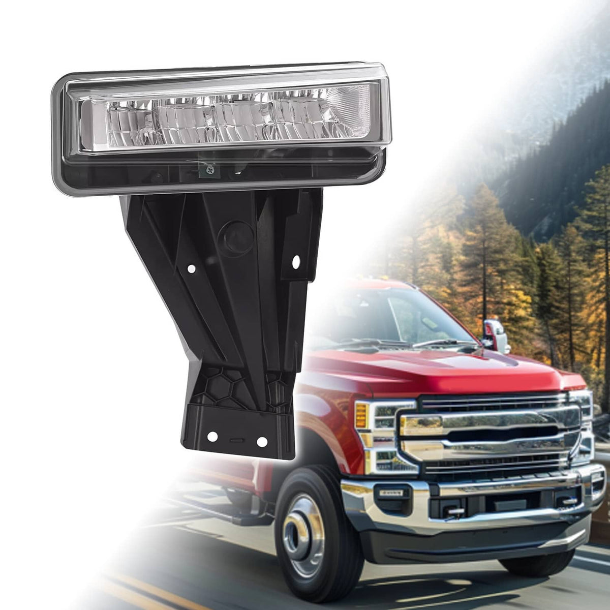 Solid Spare For Ford F-250 F350 F450 Super Duty 20-22 Fog Lamp Lights Passenger Side LED