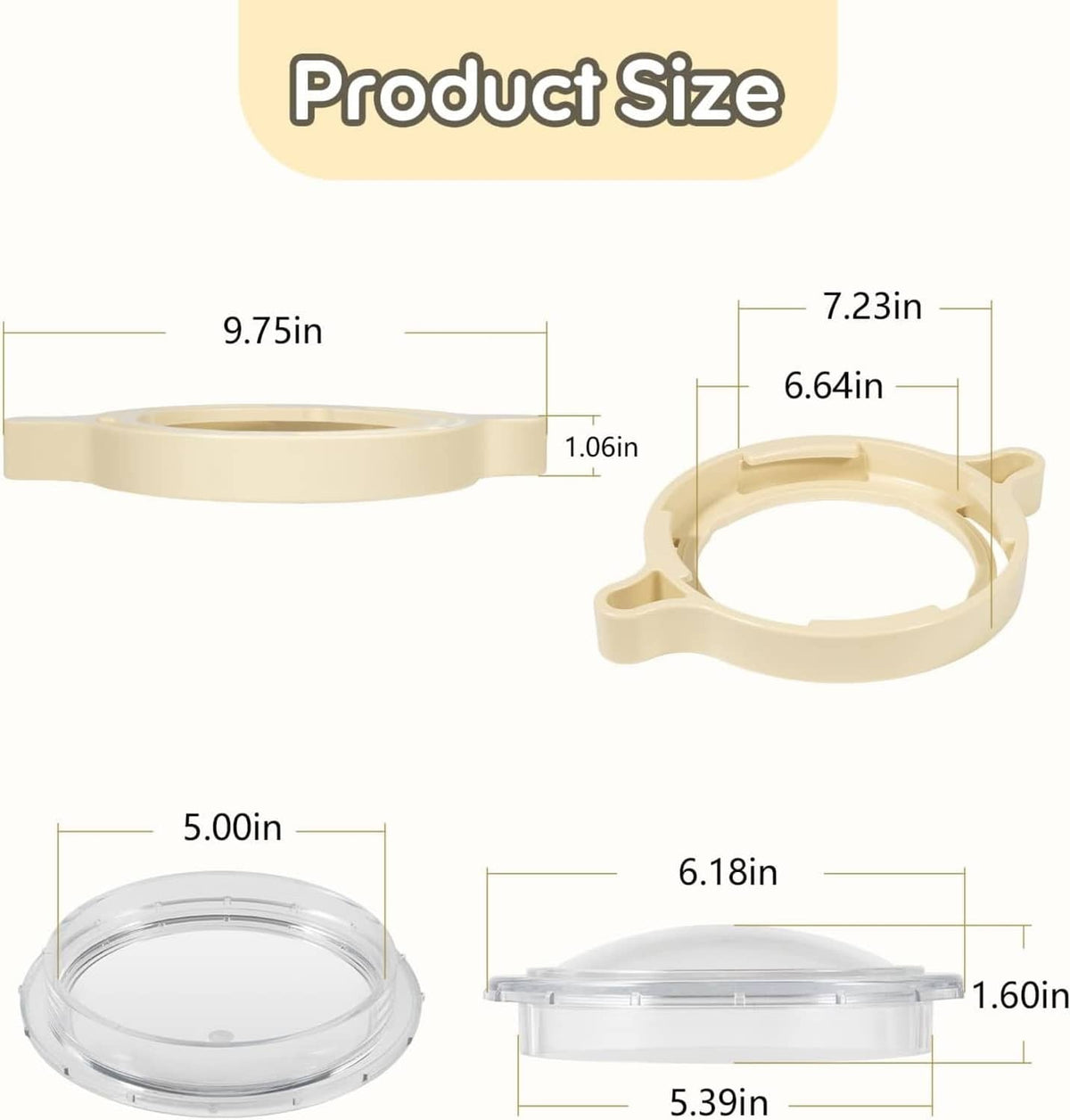 Solid Spare 350090 Cam Clamp 350091 Lid ORing Replacement for Pentair Superflo Locking Ring