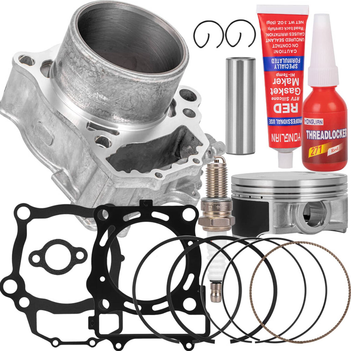 Solidspare For 2009-14 Polaris Sportsman 550 XP EPS Cylinder Piston Ring Gasket Top End Kit