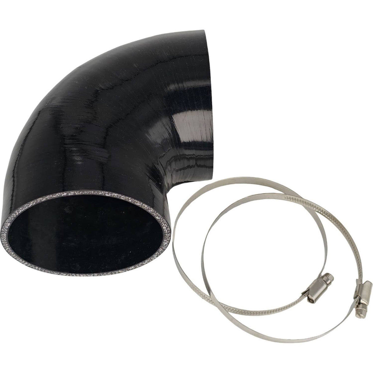 Solid Spare 90 Degree 4" 102mm Elbow Turbo Intercooler Intake Silicone Coupler Hose Black