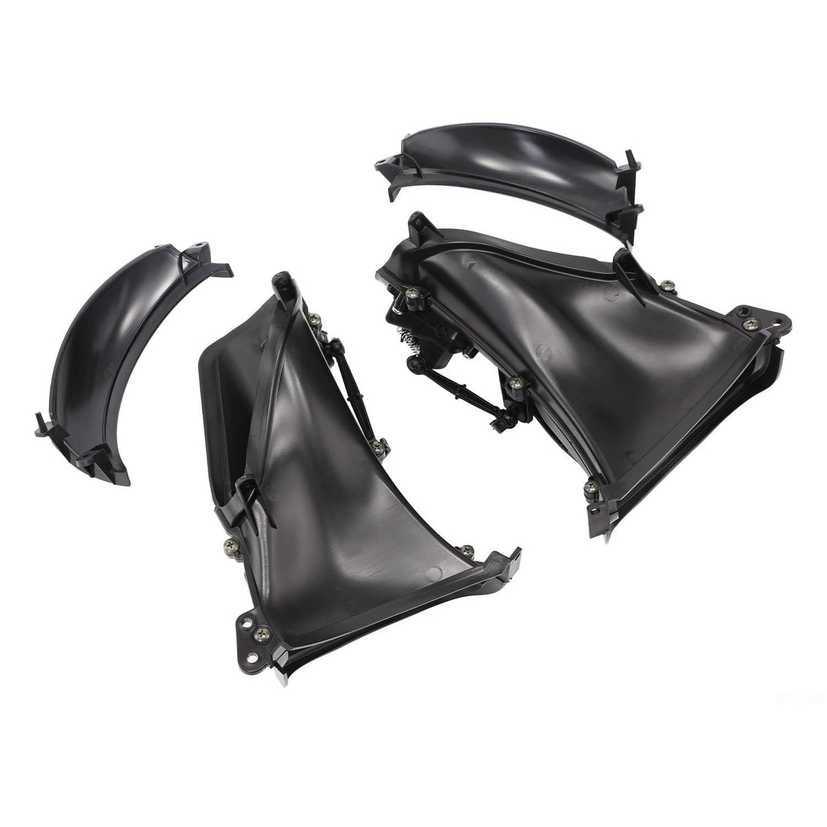 Solidspare Black Front Fairing Air Duct For Harley Touring Road Glide 2015-23 ABS Plastic
