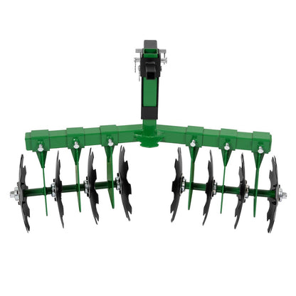 Solidspare Disc Harrow Plow 35" For ATVs UTVs Garden Tractors 2" Receiver Hitch W/ 8 Blades