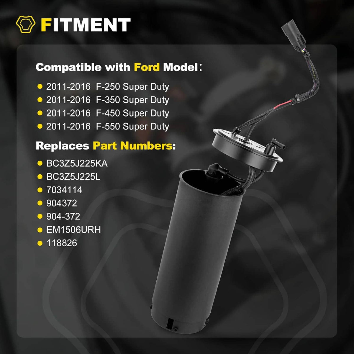 Solidspare Diesel Exhaust Fluid DEF Heater for 2011-2016 Ford F250 F350 F450 Pickup 6.7L