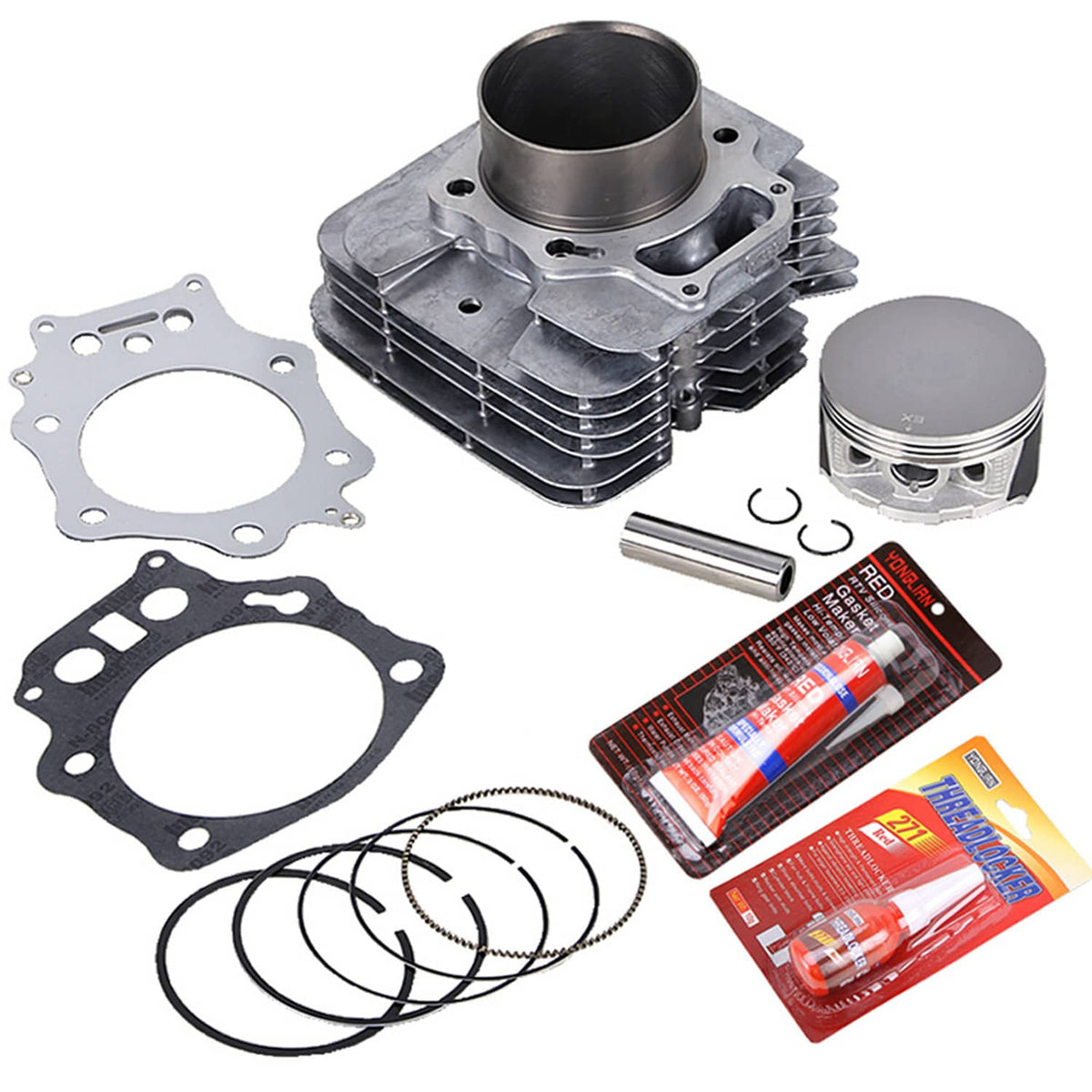 Solidspare Top End Rebuild Kit Cylinder Piston Gaskets Kit For 1998-2004 Honda Foreman 450