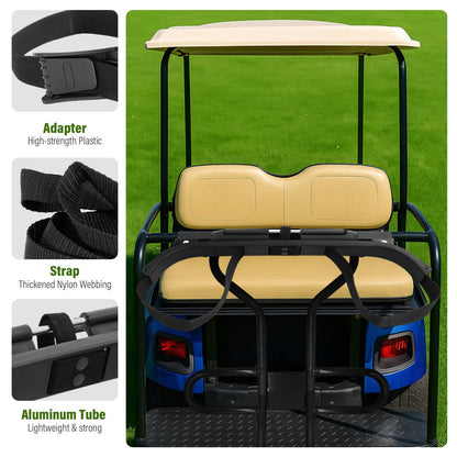Solidspare For Icon EV Golf Cart Rear Grab Bar NEW Textured Rear Seat Grab Bag Holder