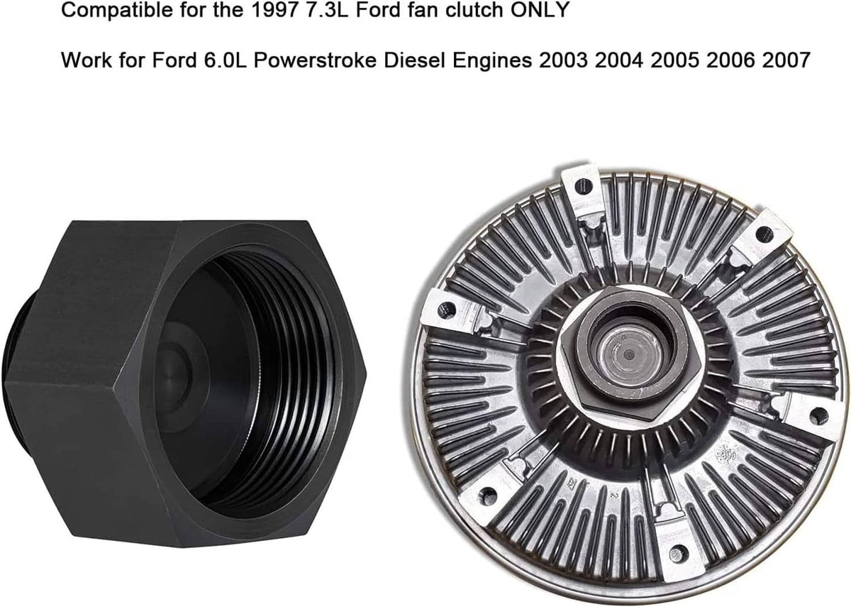 Solid Spare Fan Clutch Adapter for Ford 6.0L to 7.3L Powerstroke Diesel Mechanical 2003-2007