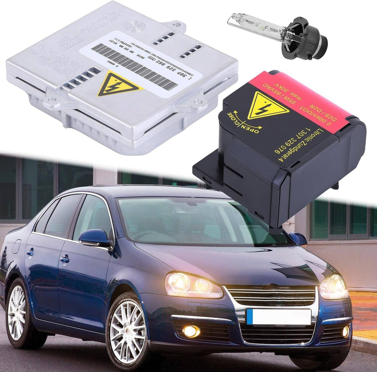 Solid Spare Xenon Ballast Igniter &HID D2S Bulb Kit For BMW X3 M6 650i 645Ci 330Ci 325Ci1-5X