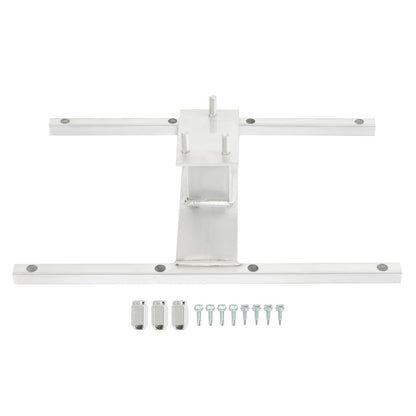 Solidspare Aluminum H-Mount Spare Tire Carrier 5-Lug Wheel, 16" Stud Spacing Trailer Mount