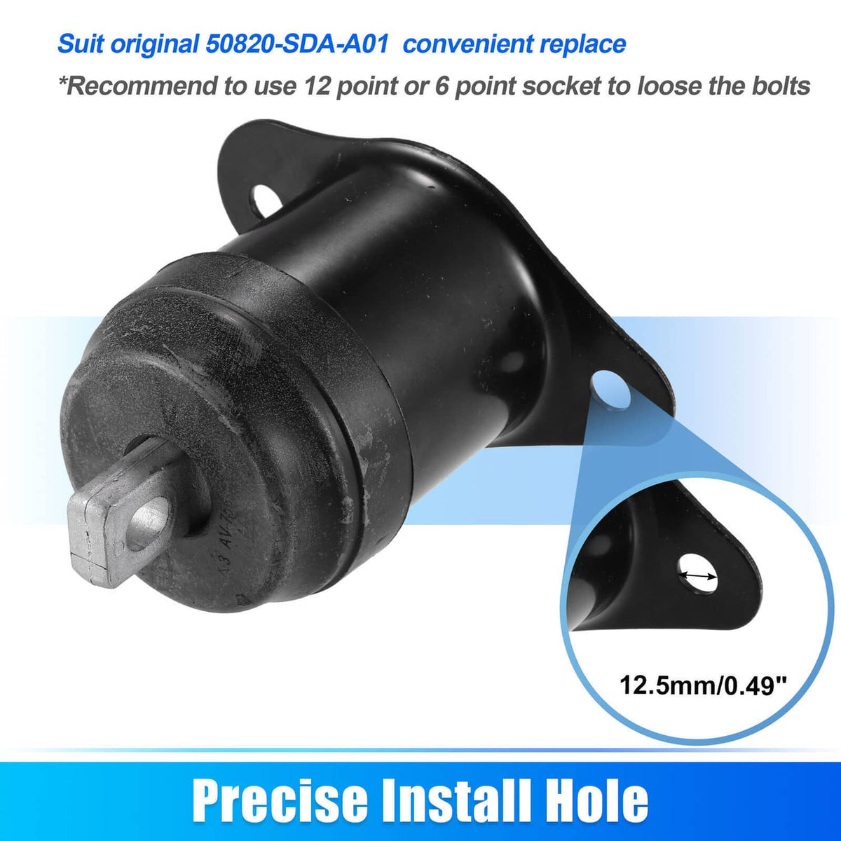 Solidspare For Honda Accord 2003-2007 Engine Side Mounting Engine Motor Mount 50820-SDA-A01