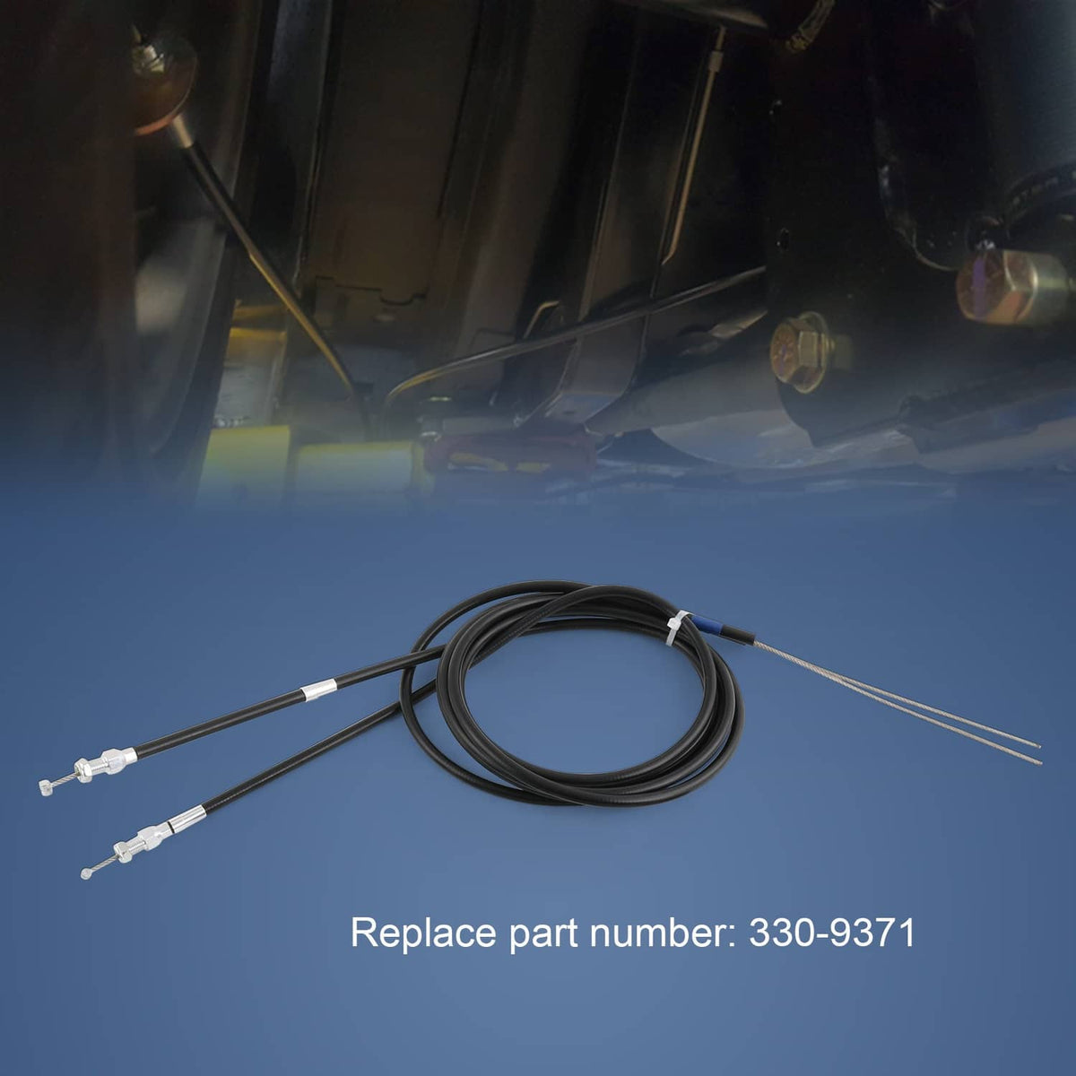 Solidspare UnIversal Emergency Parking Brake Cable Complete Kit Replace 330-9371