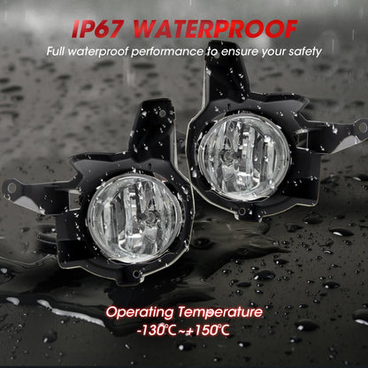 Fit 2013 2014 2015 Toyota RAV4 Pair Front Bumper Clear Halogen Fog Lights Lamps