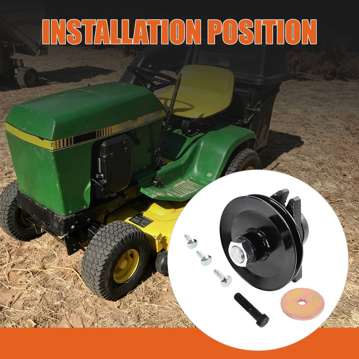 Solidspare Spindle Compatible with John Deere 116 116H 185 38" 46" Deck AM105409 Lawn Mower