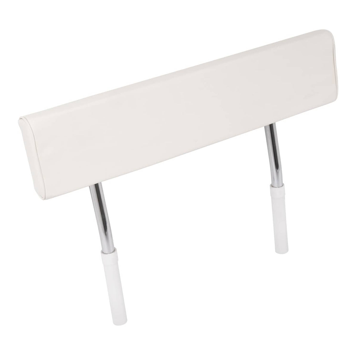 Solidspare For Universal Boat Seat Backrest W/Folding Arms Leaning Post White + Silvery