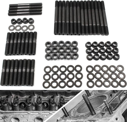 Solidspare PCE279.1001 Cylinder Head Stud Kit For Small Block Chevy SBC 265 267 283 302 350