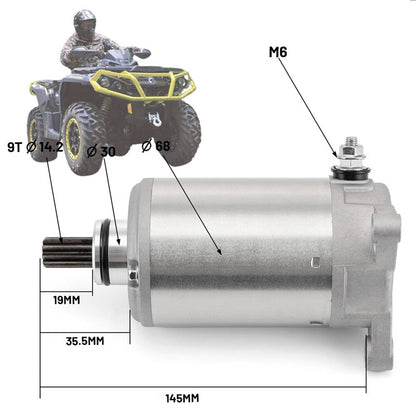 Solidspare Starter Motor fit for Can-Am Outlander 500 / MAX 500 4X4 EFI 2007 2008 2009-2015