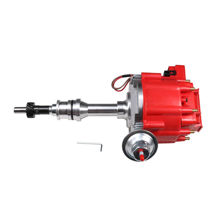 Solidspare Red HEI Distributor For Ford 351W Windsor w/ 65K Hi-output Coil & Pigtails NEW